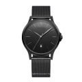 Men Fashion Stainless Steel Strap Calendar Watches Popular Design Simple Auto Date Quartz Wristwatch